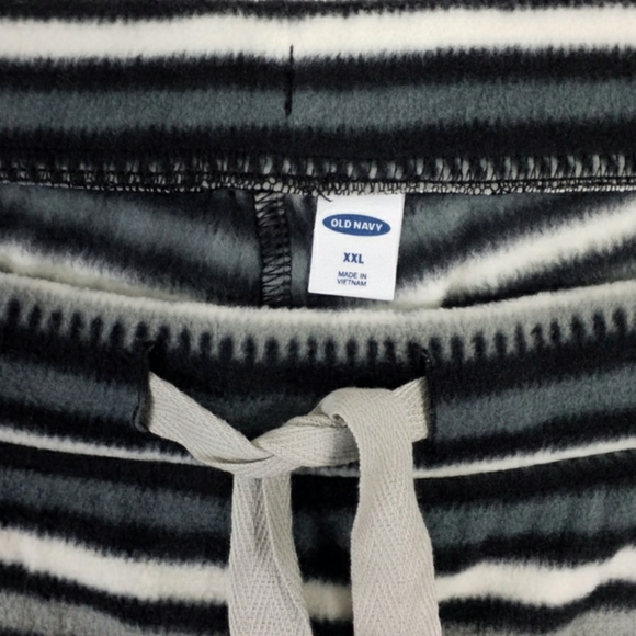 Old Navy Black White Fair Isle Print Fleece Pull-On Sleep Lounge Pants Women XXL - Picture 8 of 11